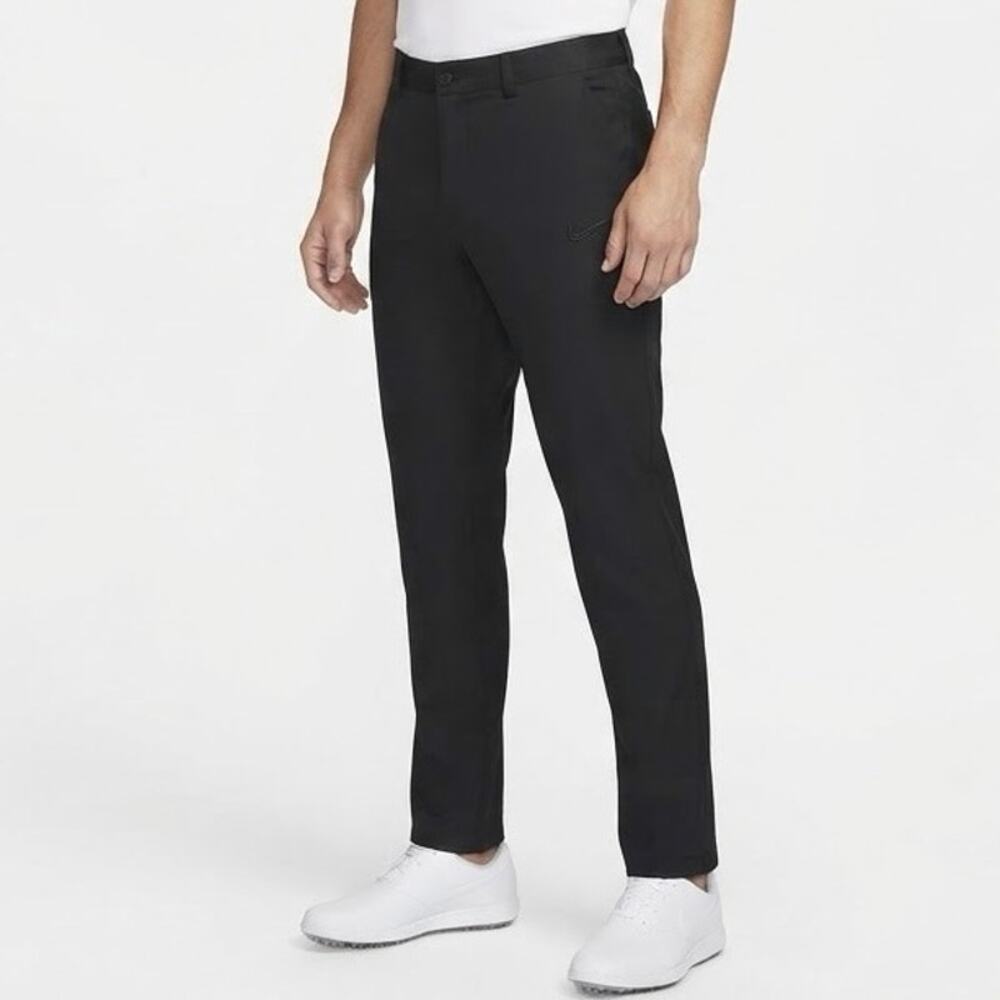 Nike Golf Dri-FIT Black Flat Front Performance Tech Pants 33x32 - measures 33x29